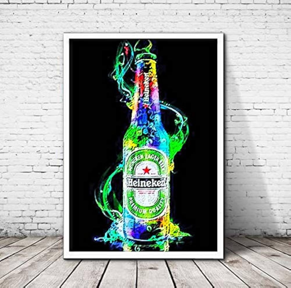 Amazon.co.jp: アートポスター ハイネケンHeineken ビール 瓶